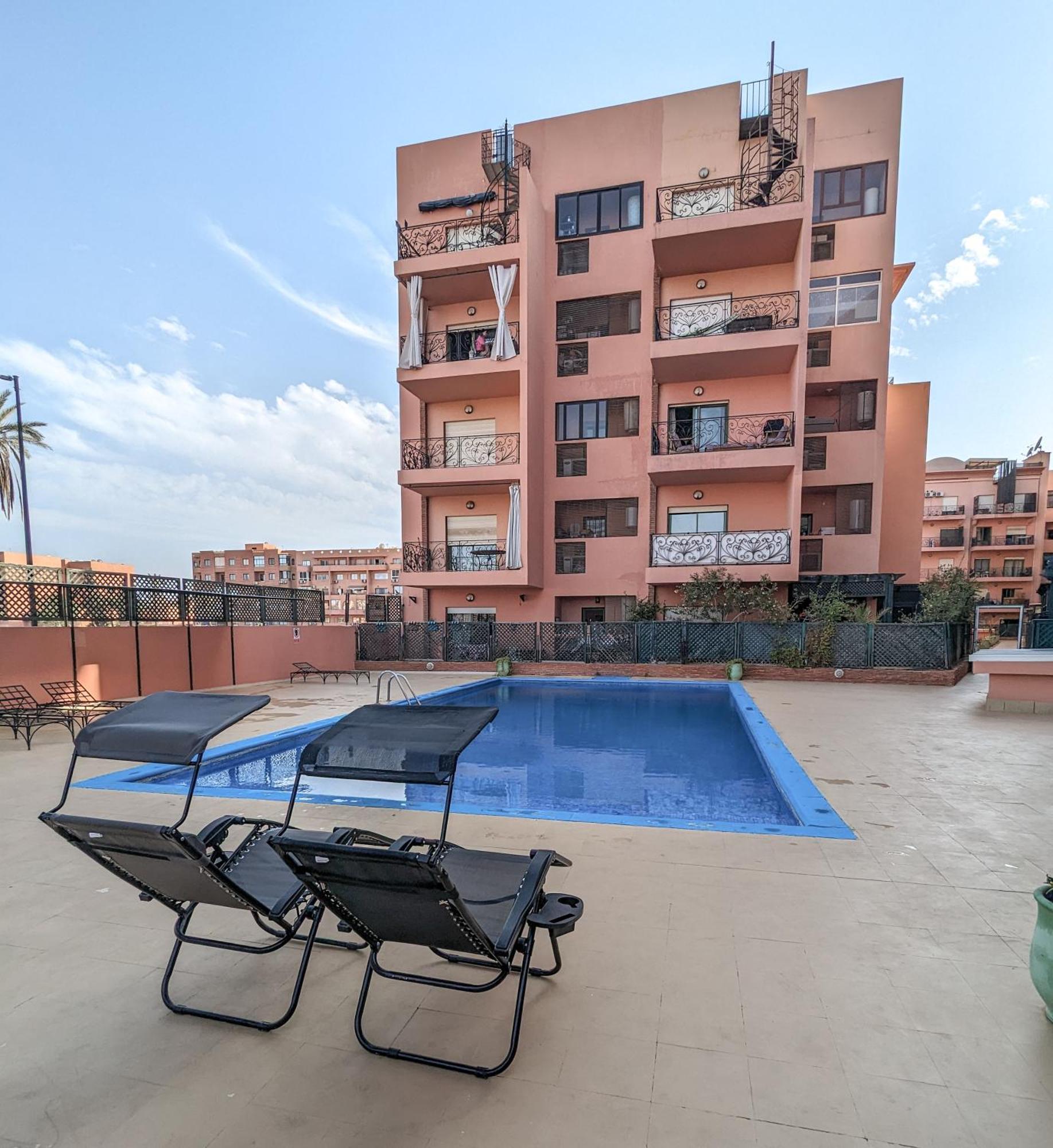 Apartement Panoramic View Majorelle Garden With Pool Марракеш Екстер'єр фото