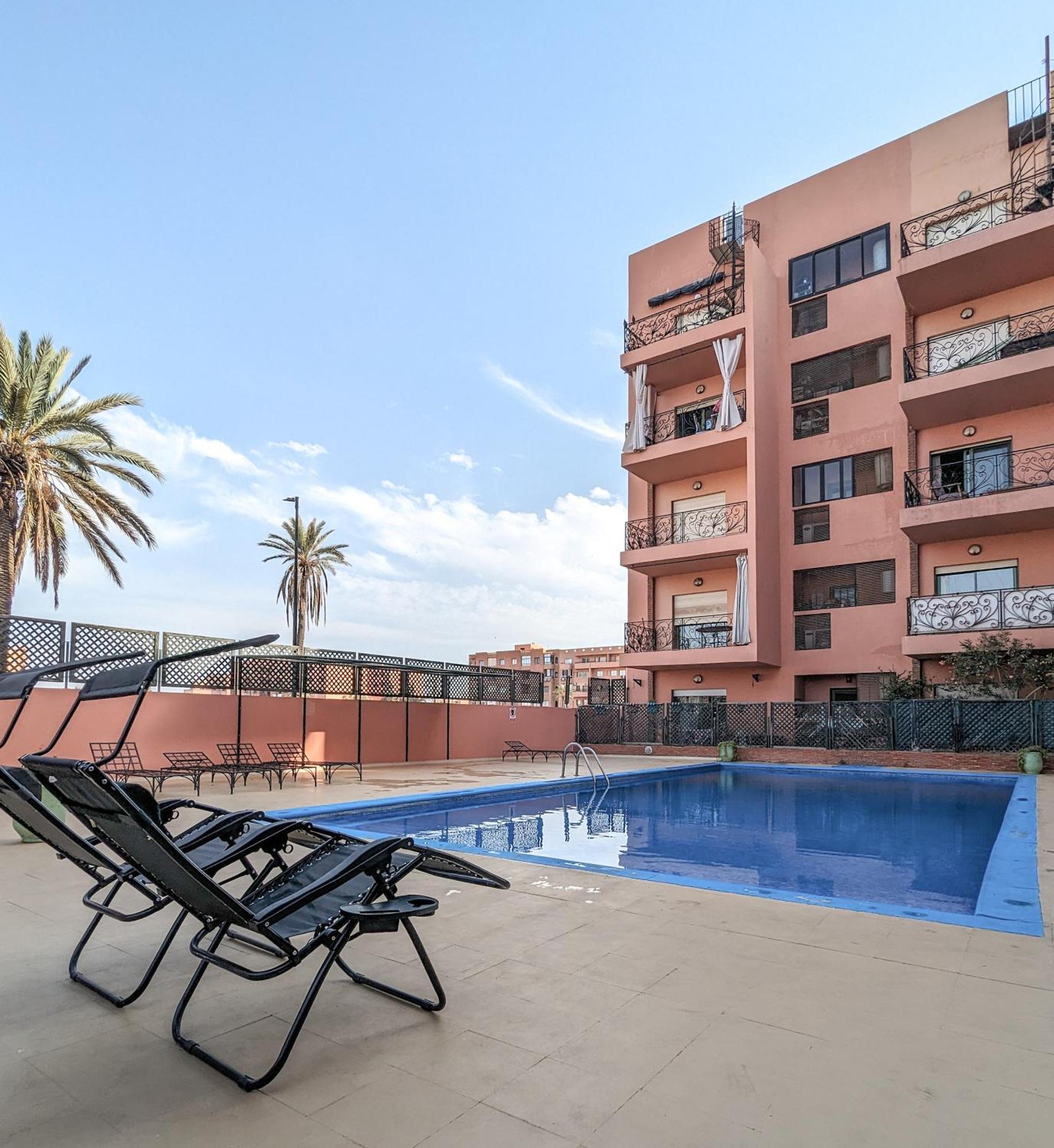 Apartement Panoramic View Majorelle Garden With Pool Марракеш Екстер'єр фото